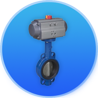 气动对夹式蝶阀1